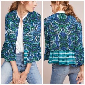 Anthropologie Blank Annette Printed Jacket Blazer